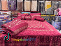 Luxury Bridal 9-Piece Embroidered Bedsheet & Quilted Razai Set –