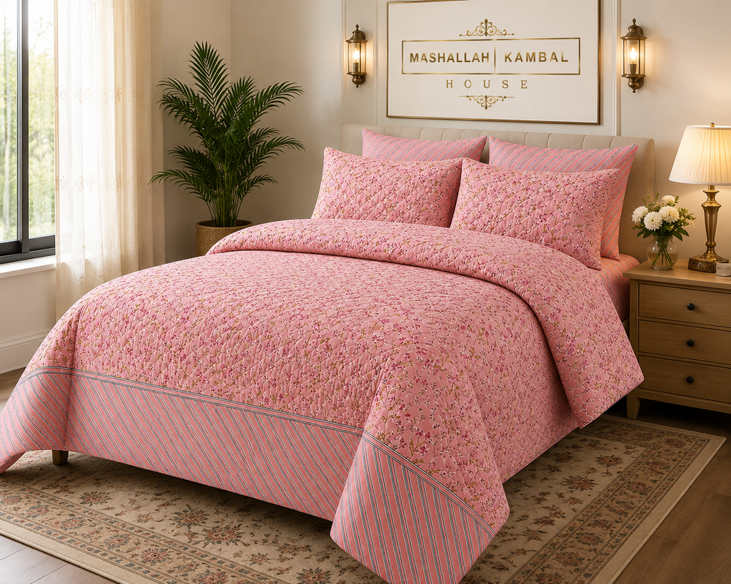 “Luxury hotel-style comforter set”