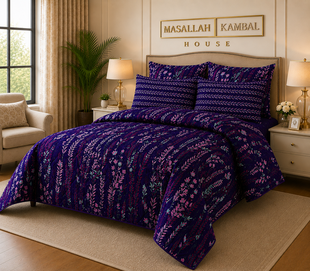 “Luxury hotel-style comforter set”