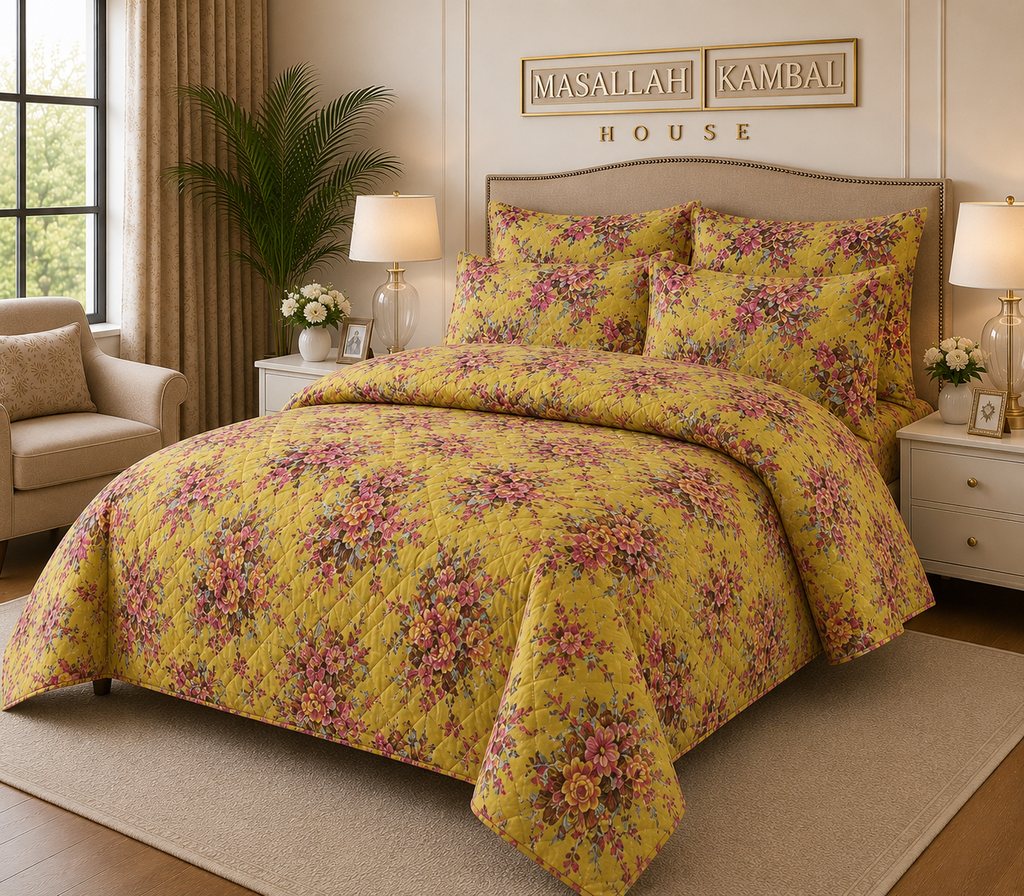“Luxury hotel-style comforter set”