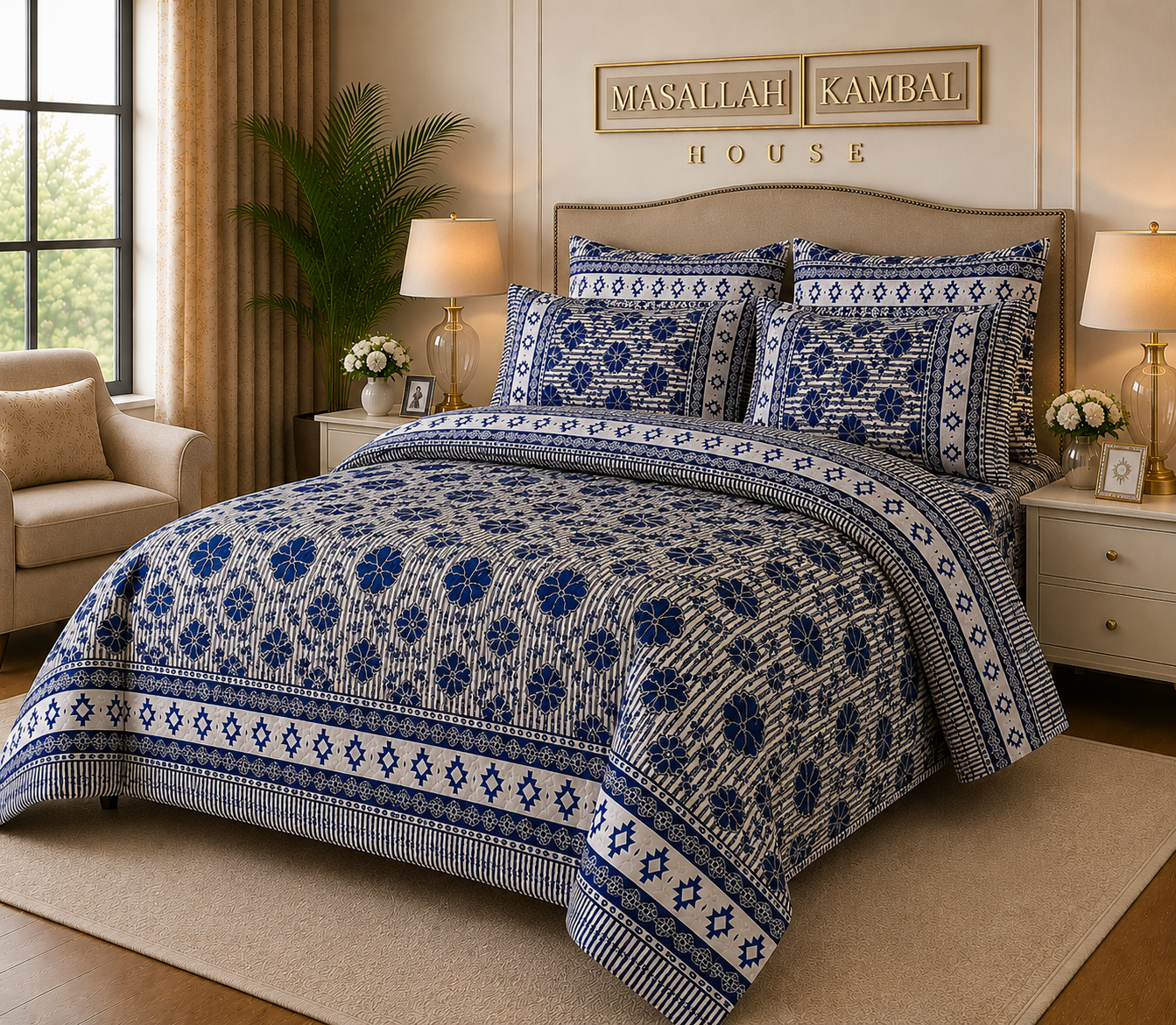 “Luxury hotel-style comforter set”