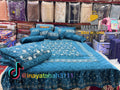 Luxury 9-Piece Embroidered Bedsheet & Quilted Razai Set – Imported Leather Cloth | Mashallah Kambal House