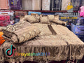 Luxury 9-Piece Embroidered Bridal Bedsheet & Quilted Razai Set