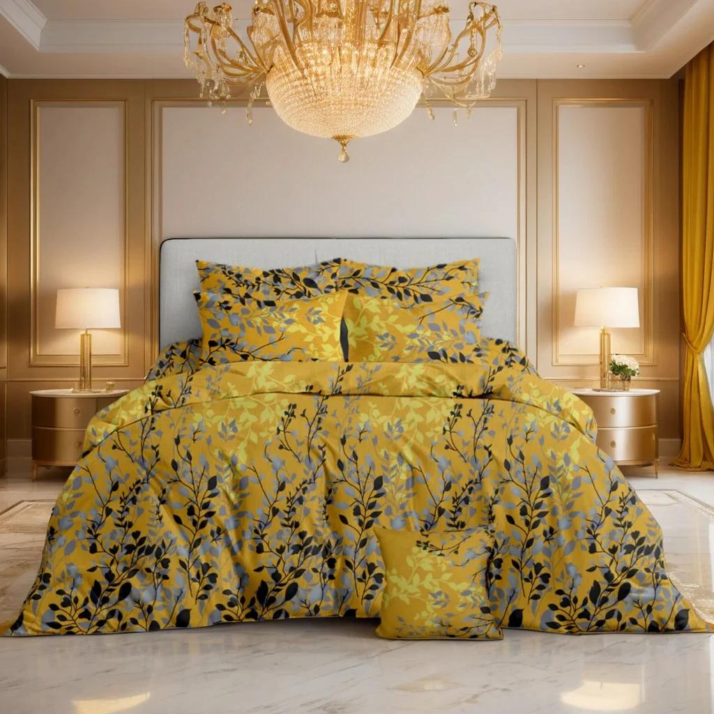 7-Piece Luxury Comforter Set – Designer Printed Micro Cotton Bedding