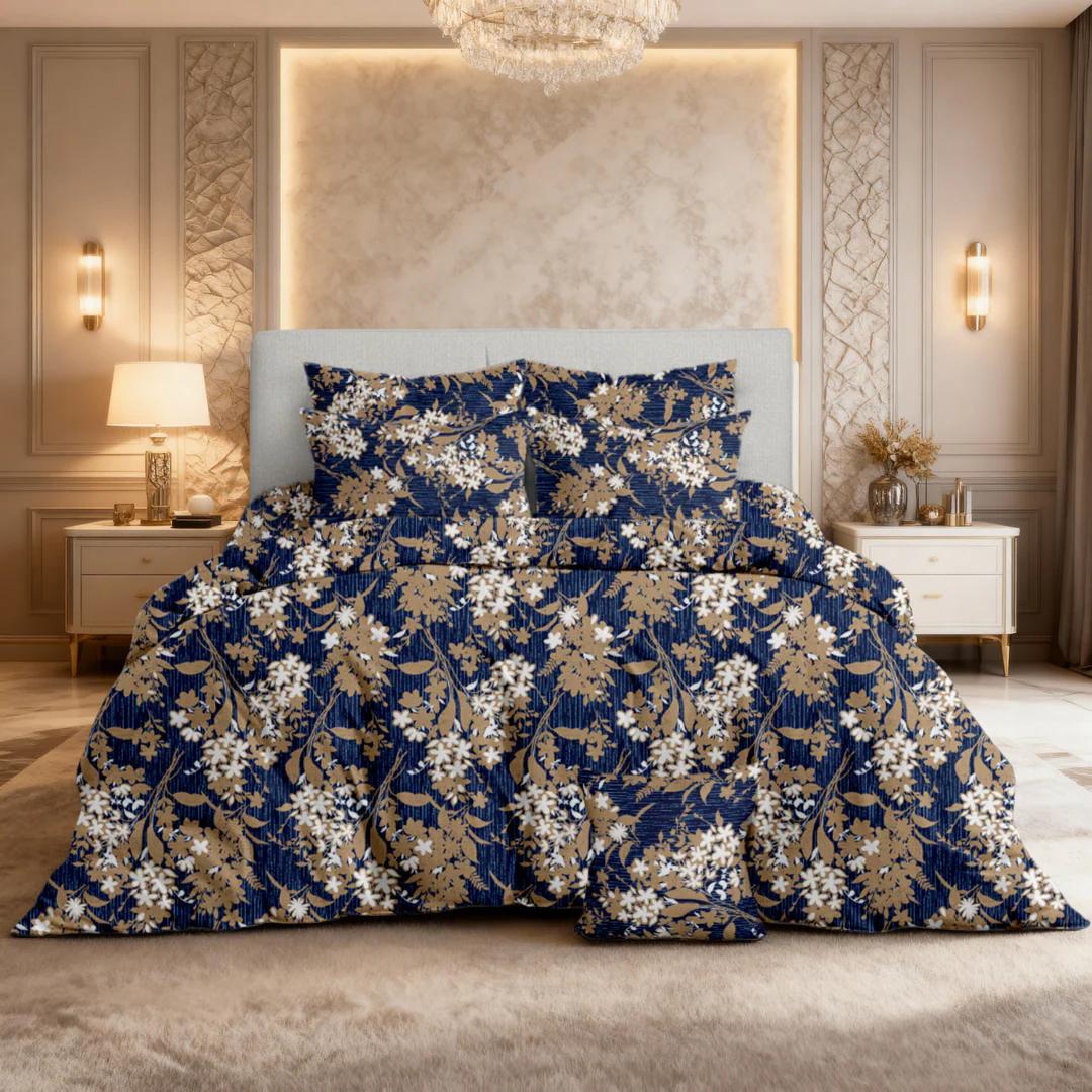 Premium 7-Piece Comforter Set – Elegant Printed Micro Cotton Bedding