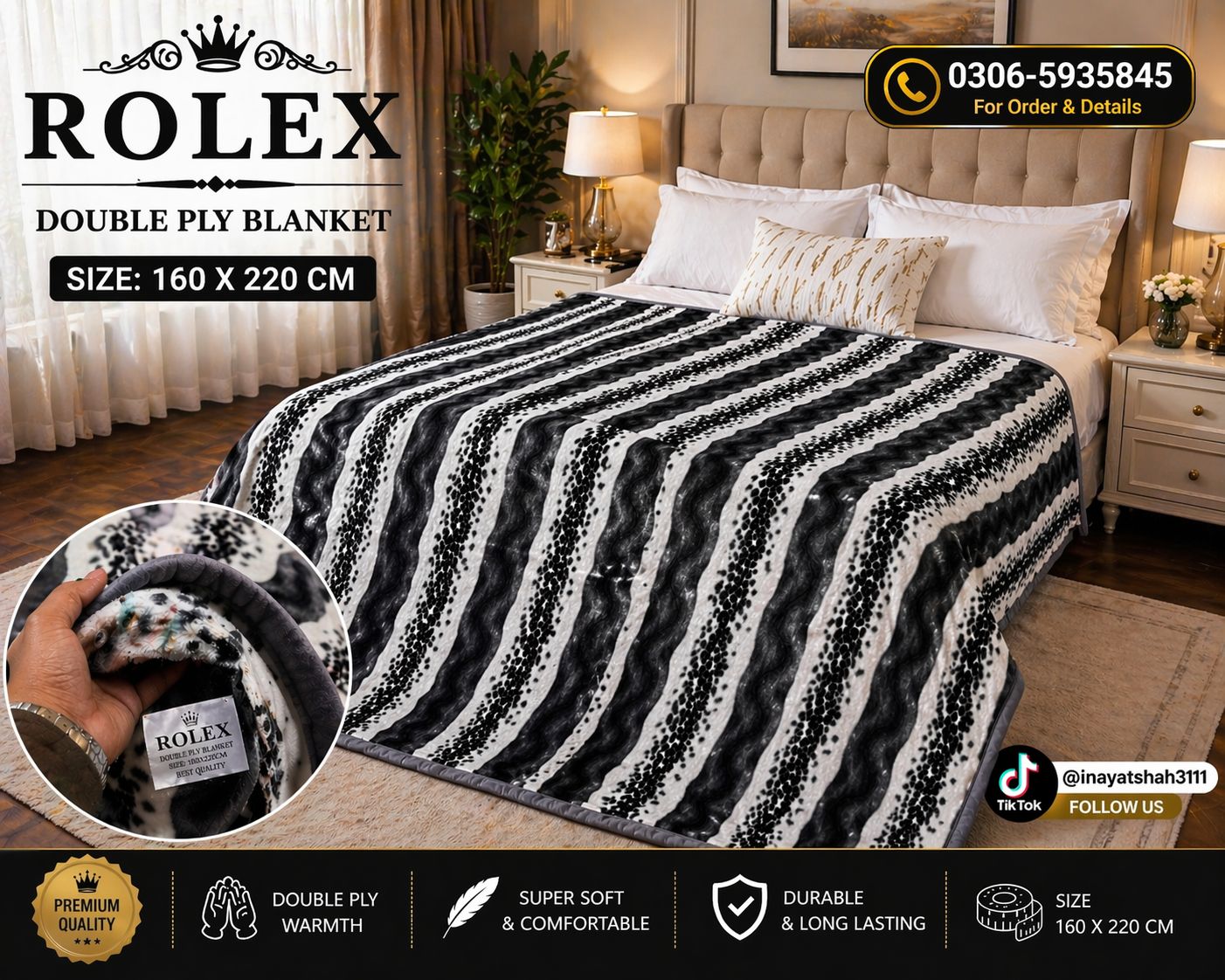Ultra Soft Double Ply Blanket – Cozy Red Floral Winter Blanket