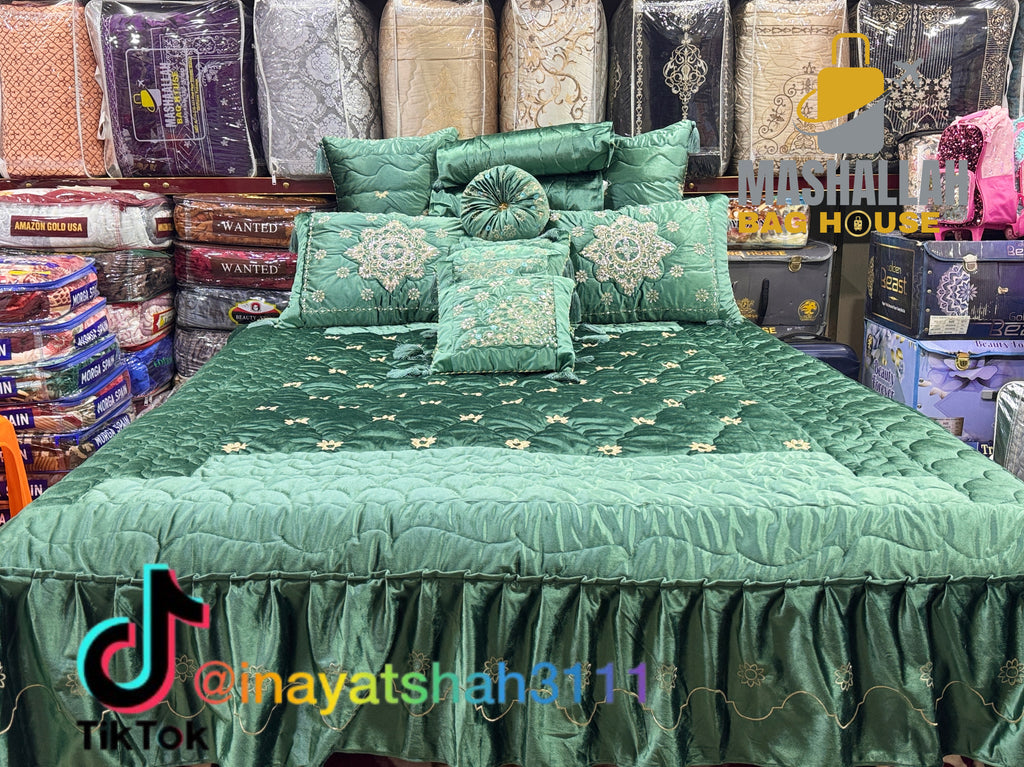 Handmade 13-Piece Razai Set – Premium Leather Cloth