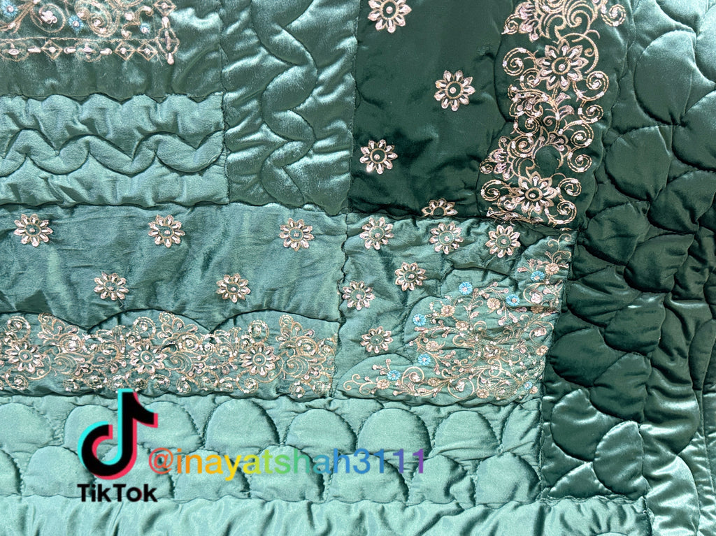 Handmade 13-Piece Razai Set – Premium Leather Cloth