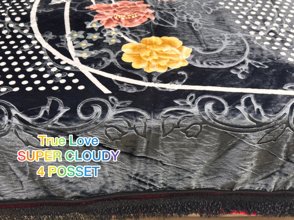 Tue Love Super Cloudy 4-Piece Embossed Bedding Set