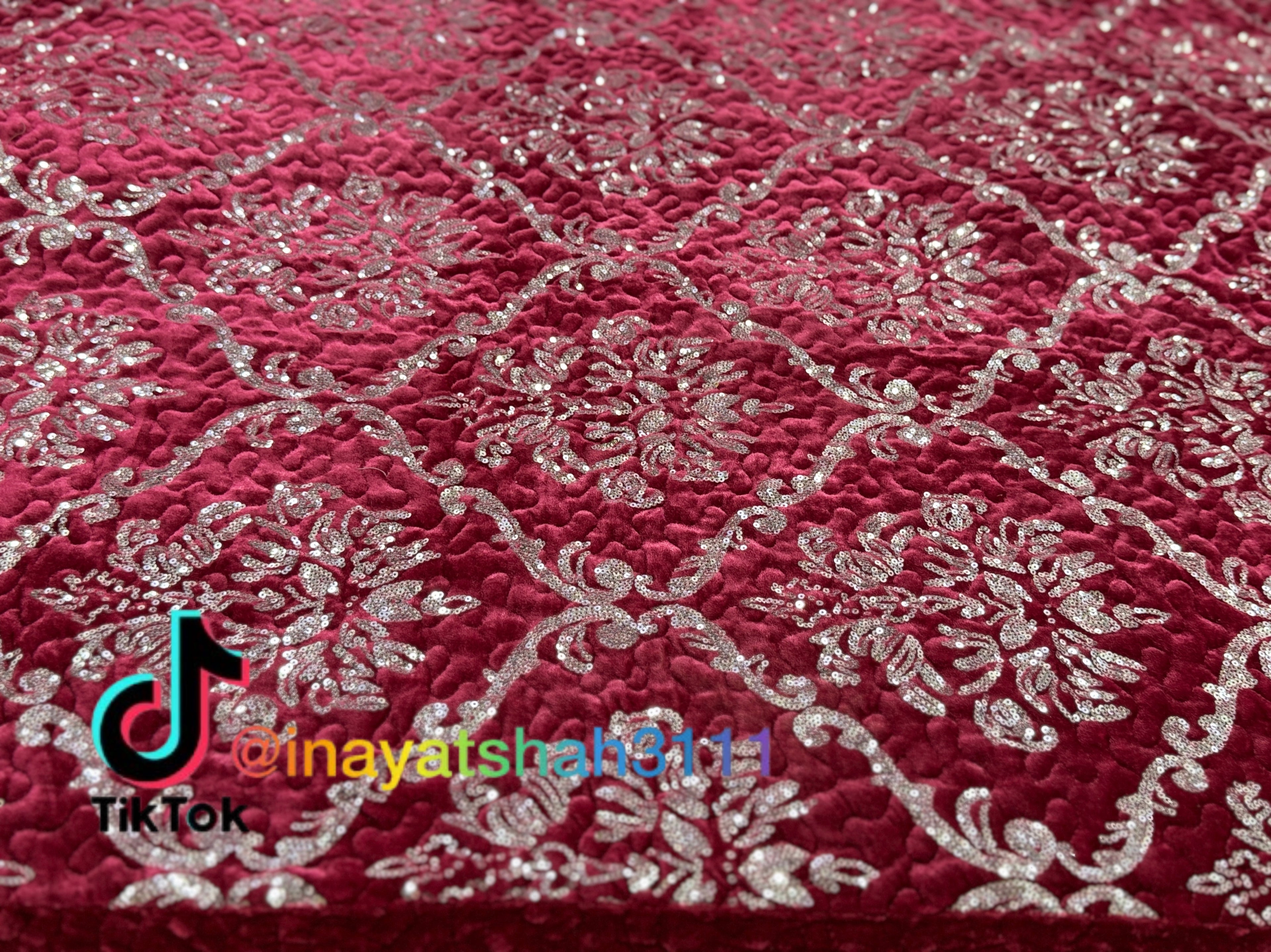 Premium Leather Cloth Bedsheet – Shining Sitara Design