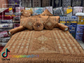 Handcrafted 13-Piece Luxury Razai Bedding Set – Premium Leather Cloth