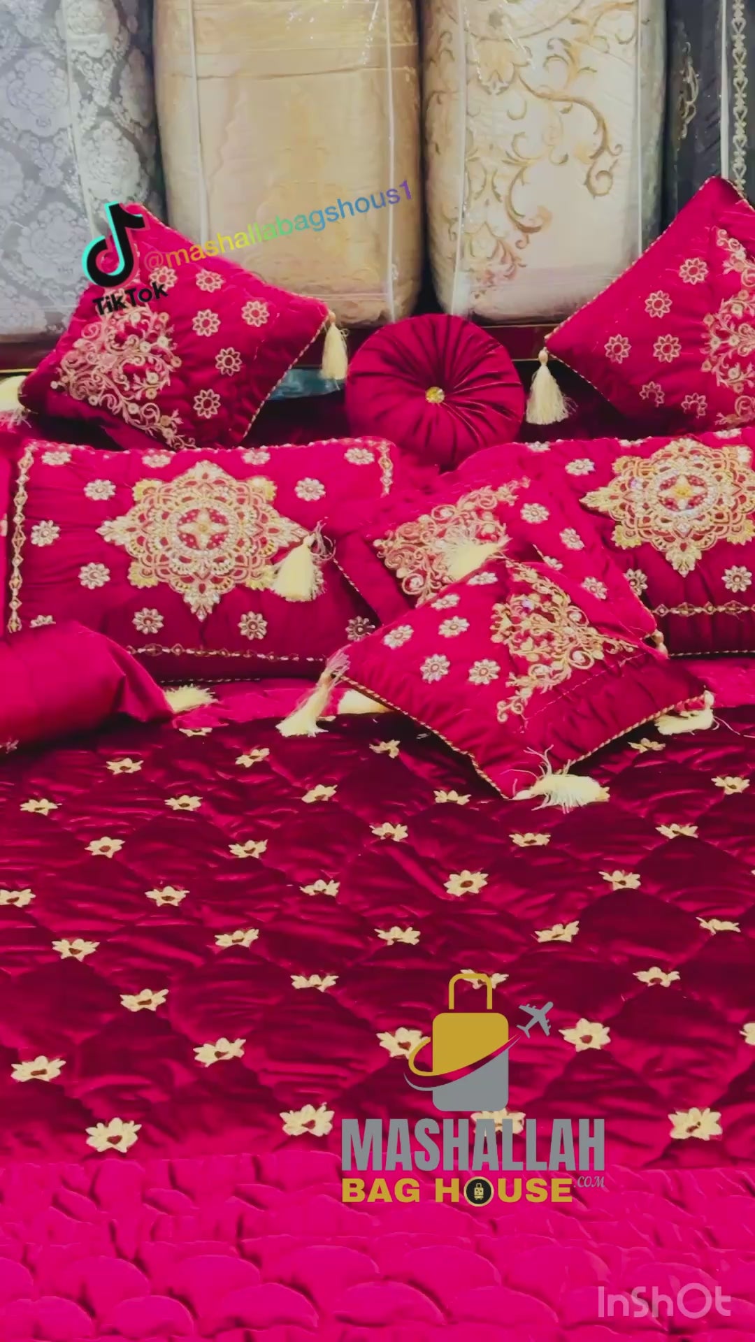 Handmade 13-Piece Razai Bedding Set – Premium Leather Cloth