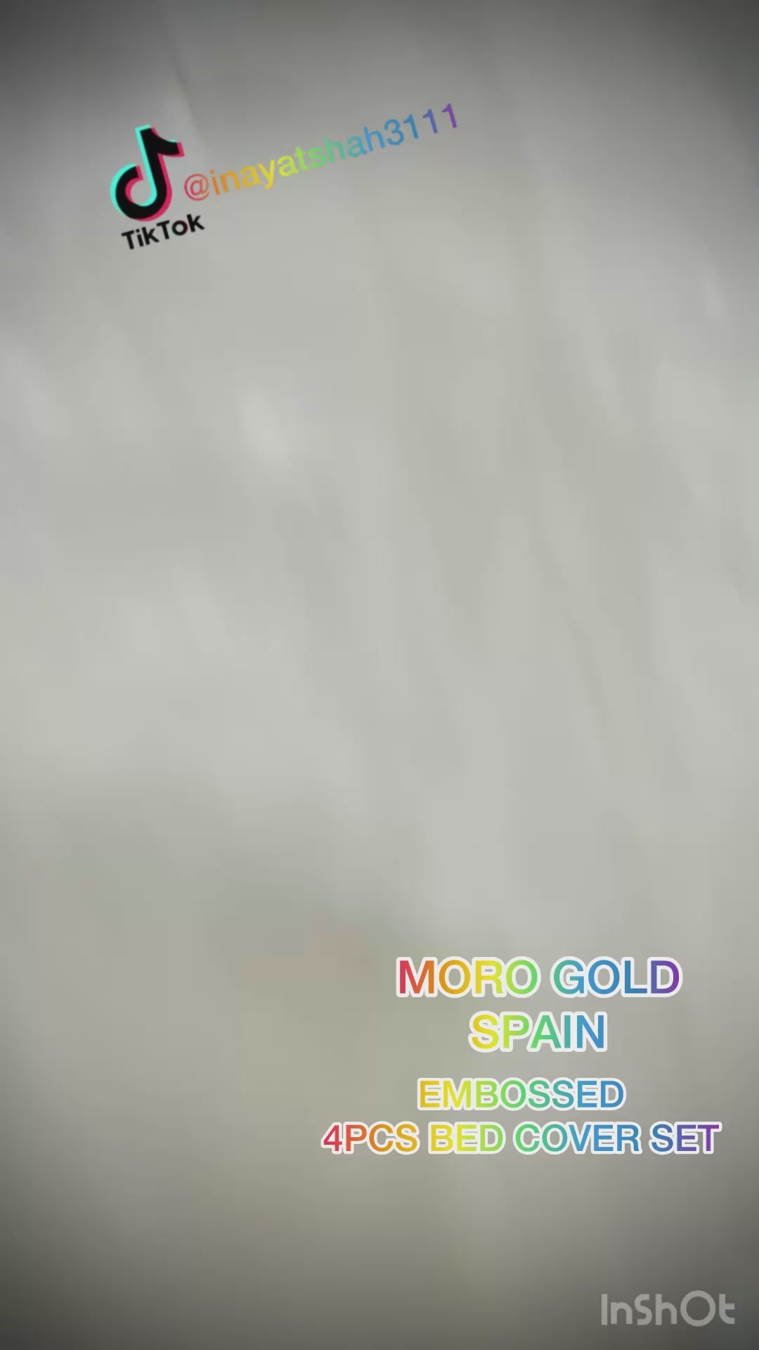 Moro Gold Spain Embossed 4-Piece Bed Cover Set |